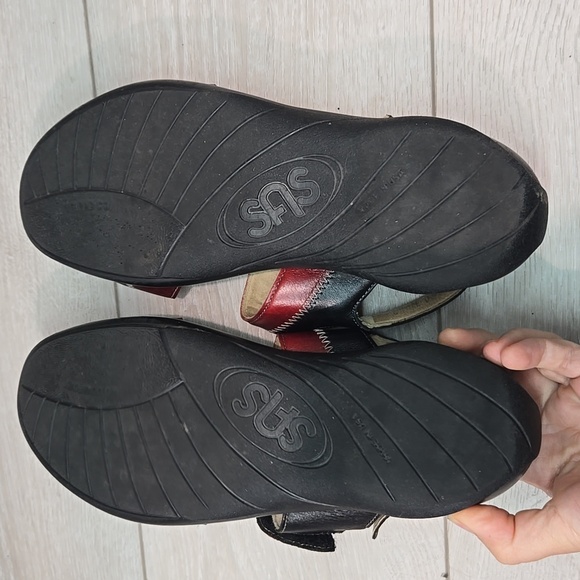 SAS Women Hook&loop Leatger Strappy Sandals Shoes Sz 8.5M - Picture 11 of 14